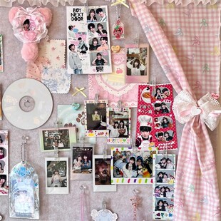 照片墙毛毡板展示墙少女心卧室氛围感diy背景墙装饰物床头摆件