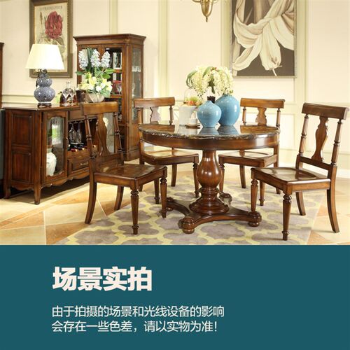 美式全实木餐边柜客厅茶水柜餐厅储物柜双门备餐柜碗柜欧式收纳柜