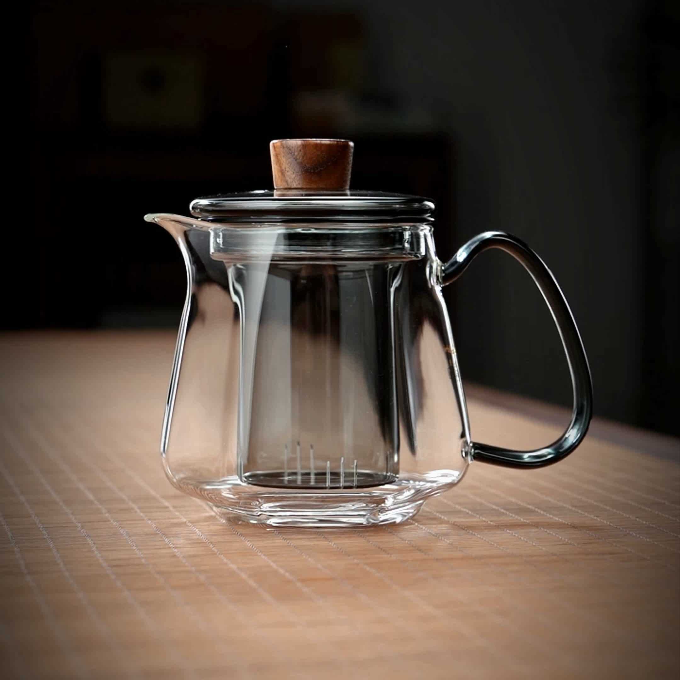 高硼硅耐热玻璃茶水分离泡茶壶花茶壶红茶具泡茶器办公室茶具