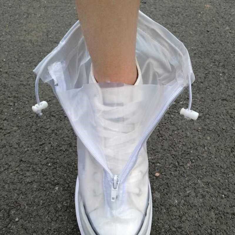 新款雨鞋套防滑加厚耐磨男女套鞋防水下雨天学生高筒防雨鞋套成人