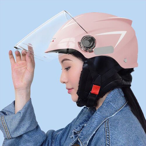 2025新款g3c四季头盔冬夏两用可拆卸围脖电动摩托车安全半盔男女