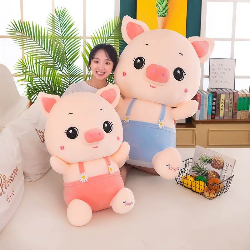 婚礼压床娃娃一对结婚礼物情侣公仔婚房床头猪猪偶婚庆新婚抱枕