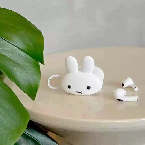 可爱趴趴米菲兔适用airpods pro3苹果无线蓝牙耳机套3/4/pro2软壳