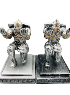 甄选执行官士兵骑士笔座笔插盾牌骑士创意笔筒笔托笔架PENHOLDER