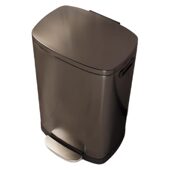 甄选大容量不锈钢垃圾桶厨房带盖脚踏式 客厅公室大容量酒店商用50