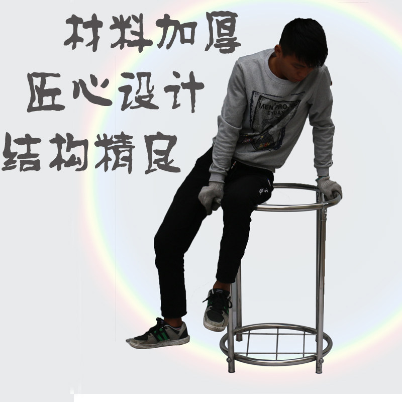 圆形布草车不锈钢服务车垃圾回收车收集车酒店Q宾馆客房保洁手推