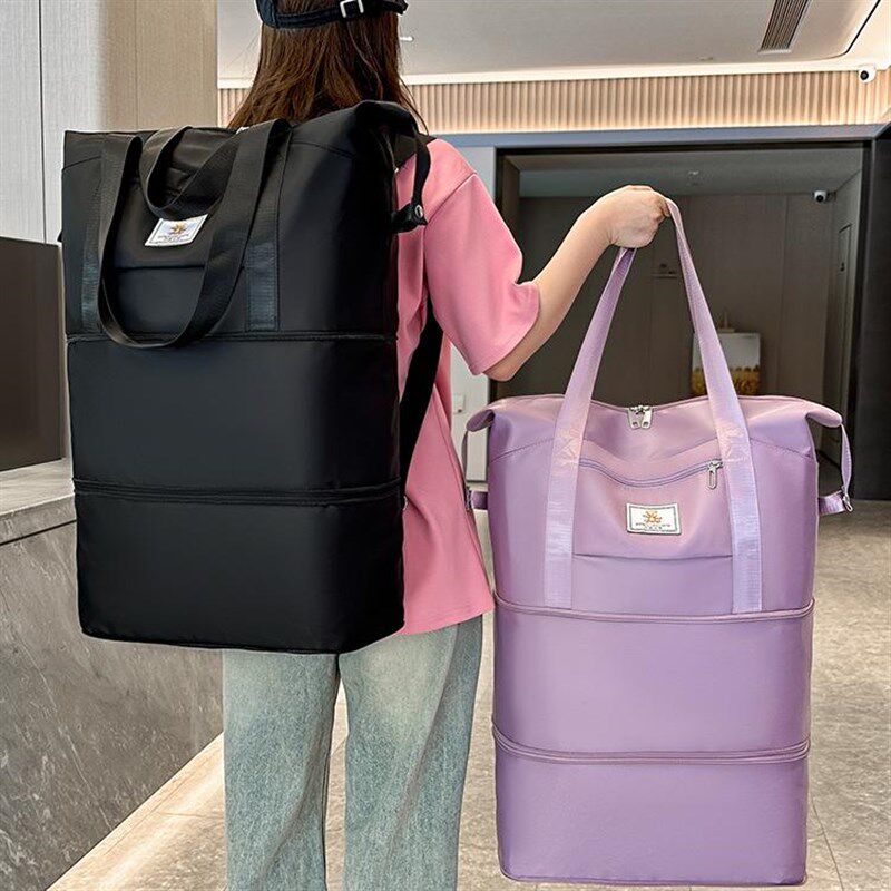 短途旅行包女大容量轻便待产包旅游收纳袋L手提防水双肩背包行李