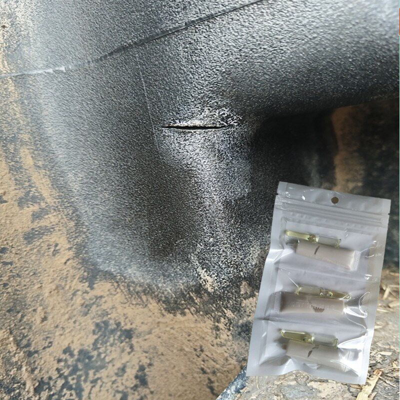 货车黑塑料PE油箱裂缝r漏油修补胶尿素箱汽油罐柴油桶破裂修复焊