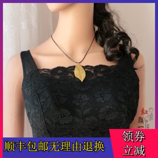 大码抹胸式文胸蕾丝内衣裹胸聚拢全罩杯薄款大胸防下Y垂防走光内