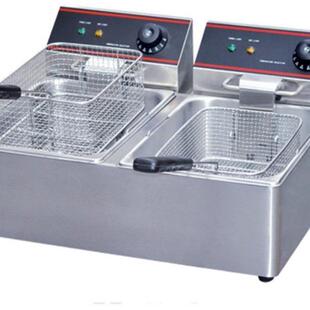 上海豪利台式双缸电炸炉EF-11L-2西餐厅油炸机商用厨房设备