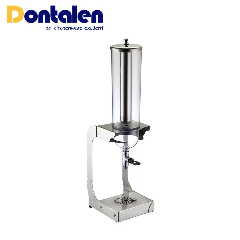 单头欧式果汁鼎自助餐透明饮料机不锈钢冷饮机商用迷你餐厅设备