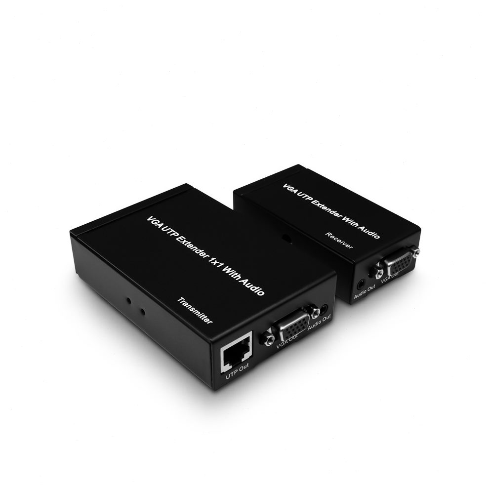 甄选运作工厂VGA转网线延长器300米环出清稳定传输IR1080P工程专