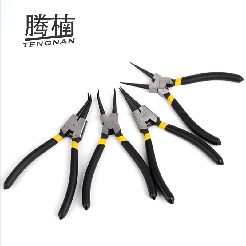 腾楠7寸轴用挡圈卡簧钳孔用内卡外卡弯头弹簧挡圈钳子卡环钳子