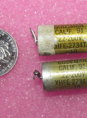 美国拆机GUDEMAN 0.22UF 200V油浸无极电容 18元/只  36元/对
