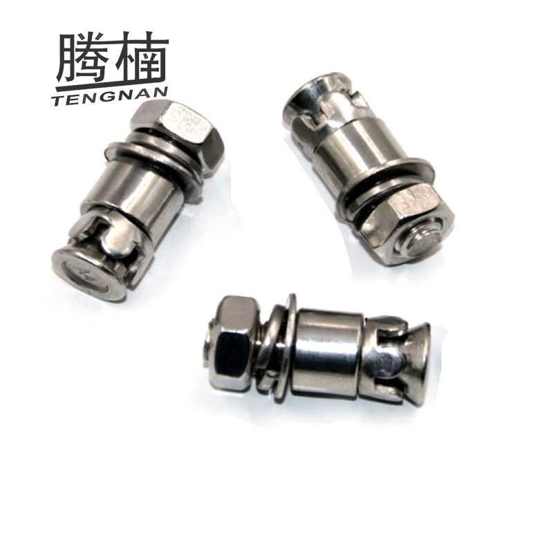 腾楠304不锈钢敲击式膨胀背栓螺丝M6M8抗震大理石幕布膨胀螺栓