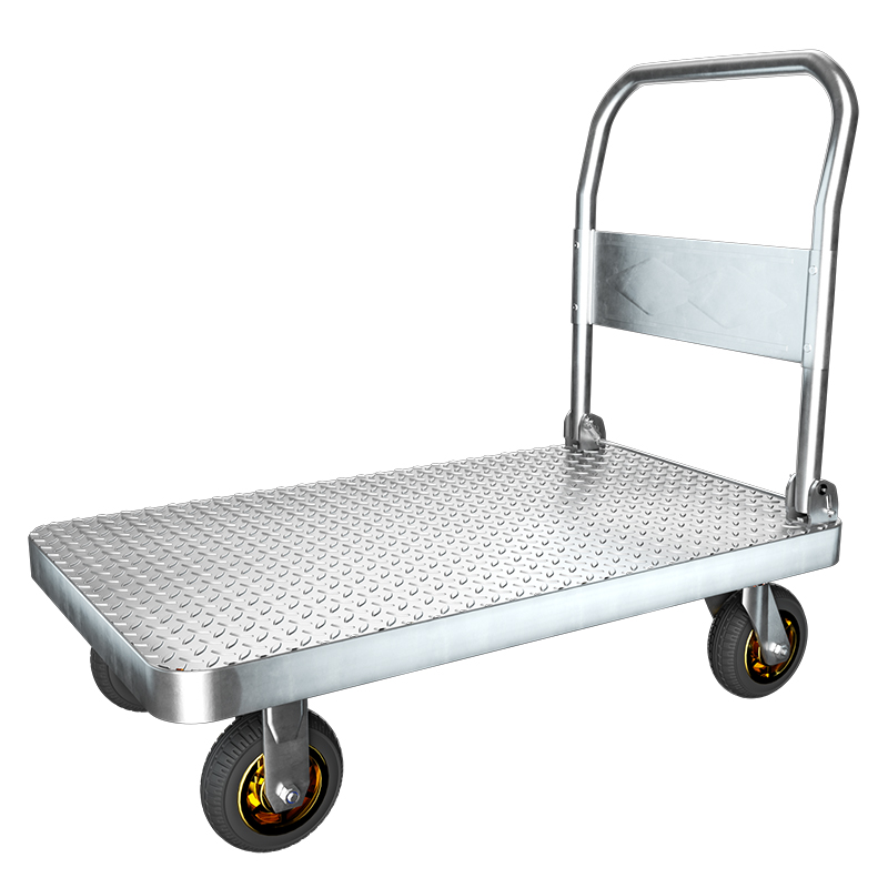 定制平板车推车手推车推车搬运车货车加厚静音折叠重型家用四轮