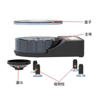 自动喂食器鱼定时定量喂鱼器小型观赏虾金鱼粉末小颗粒投食器鱼缸