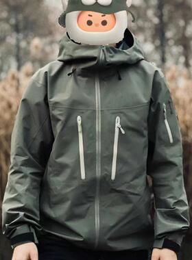 鸟同款sv阿尔法beta户外冲锋衣无缝压胶防水防风休闲运动夹克外套