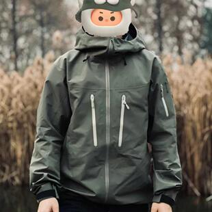 鸟同款sv阿尔法beta户外冲锋衣无缝压胶防水防风休闲运动夹克外套