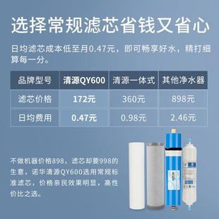 诺华清源家用600G大流量RO反渗透膜纯水机净水机厨房净水器直饮机