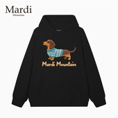 官方旗舰店Mardi 女连帽卫衣 印花套头长袖 Mountain韩国正品 秋冬款