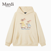 官方旗舰店Mardi 女连帽卫衣 印花套头长袖 Mountain韩国正品 秋冬款
