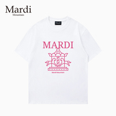 Mardi Mountain韩国正品 2026春夏款 官方旗舰店 黑白纯棉短袖 女t恤