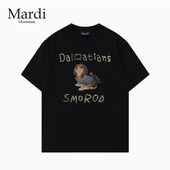 Mardi Mountain韩国正品 2026春新款 官方旗舰店 黑白纯棉短袖 女t恤