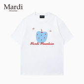 官方旗舰店Mardi 女t恤 黑白纯棉短袖 Mountain韩国正品 2026春新款