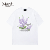 官方旗舰店Mardi 女t恤 黑白纯棉短袖 Mountain韩国正品 2026春新款