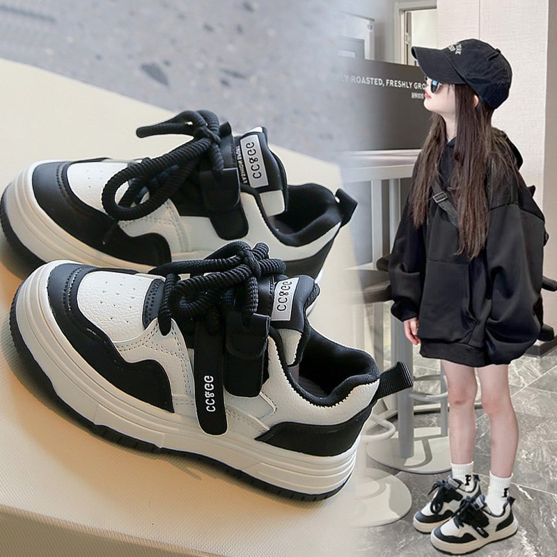 男童鞋子软底防滑板鞋春秋2024新款魔术贴童鞋女童儿童休闲运动鞋