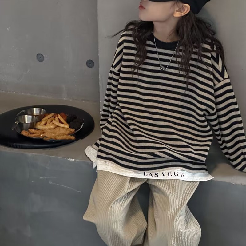 女童卫衣春秋款2024新款洋气童装儿童女孩衣服女大童加绒上衣秋冬