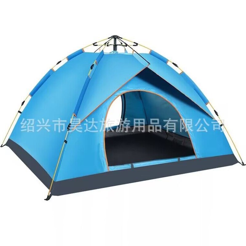 帐篷户外 全自动双层露营帐篷3-4人野营帐篷可印Y广告露营帐篷