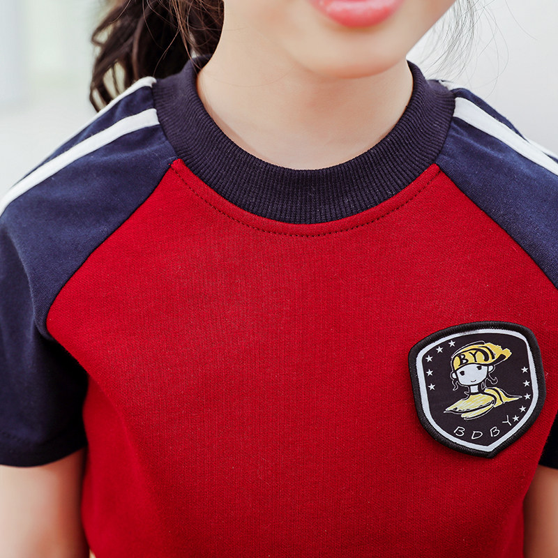 幼儿园园服儿童班服夏装小学生校服夏季英伦学V院风毕业表演服