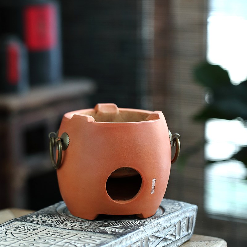 童文宋家用碳炉红泥小火t炉潮州煮茶炉炭炉碳炉子煮茶工夫茶炭炉