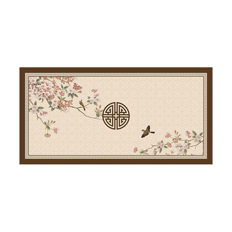 锦棠春中式高级感皮革餐桌软垫防水防油防烫O免洗桌布茶几桌面垫