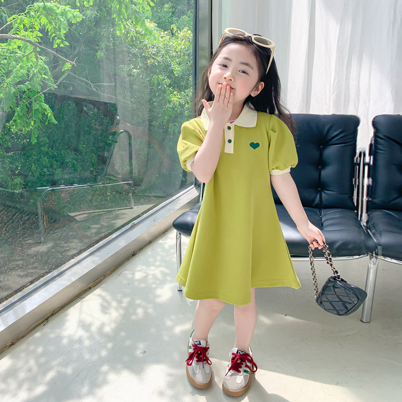 女童夏装连衣裙儿童公主裙夏洋气夏季女孩2023新款裙子夏天童装女