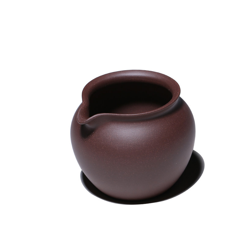 紫砂公道杯宜兴全手工刻字加w厚非玻璃陶瓷茶海功夫茶具分茶器公