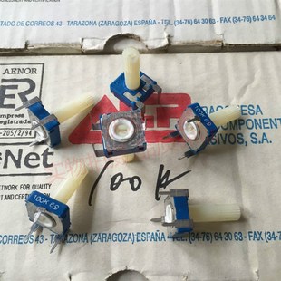 14MM 100K可调电阻带手调柄14 CA14进口西班牙ACP 微调电位器卧式