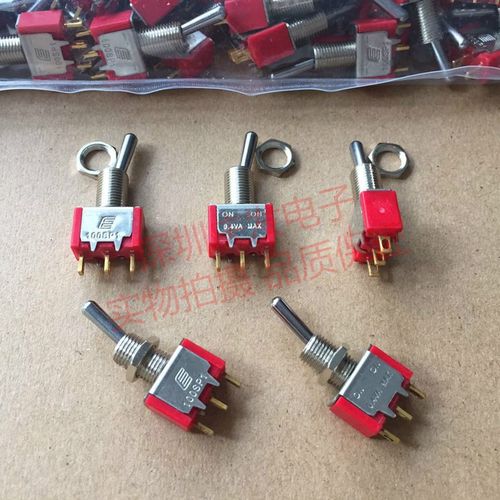 100SP1T1B1M1QEH进口美国E-SWITCH 钮子开关 3脚2档 0.4VA 摇臂