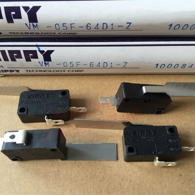 台湾ZIPPY 带长柄2脚微动开关250V5AUL认证行程开关VM-05F-64D1-Z