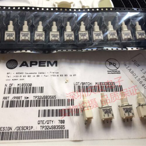 TP32WS83565进口法国APEM 按钮开关贴片3脚自复位按键开关0.4VA
