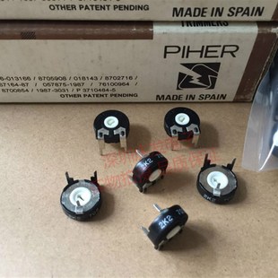 PT15进口西班牙PIHER 3脚可调电阻直径15MM 电位器2.2K箭头孔卧式