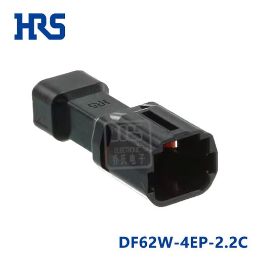 DF62W-4EP-2.2C 广濑 HRS 连接器DF62W-4EP-2.2C 黑色4孔胶壳