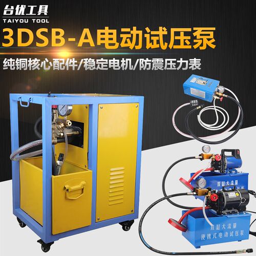 电动试压泵DSY-25打压泵手提式PPR水管打压机60公斤测压机地暖泵