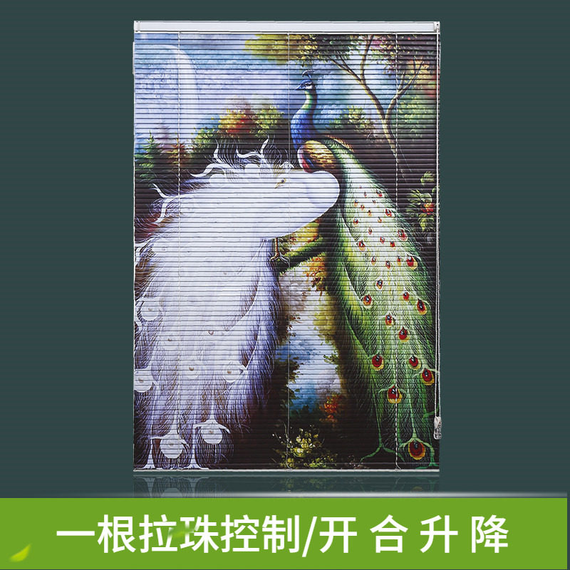 铝合金百叶窗帘办公客厅s餐厅遮光厨房卫生间浴室防水防油升降卷