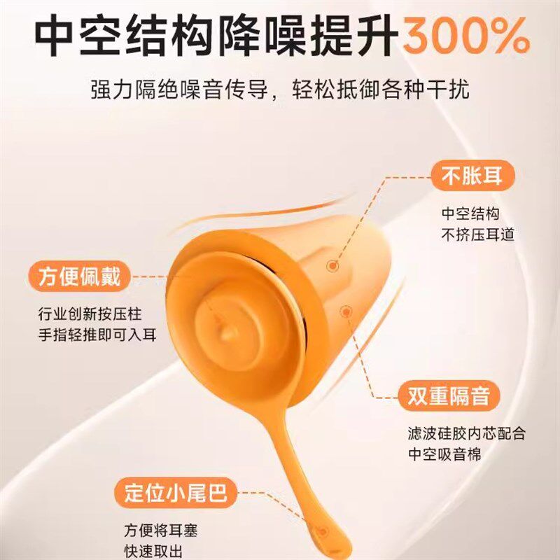 隔音降噪耳塞睡眠睡觉超级隔B音女士小号不伤耳降噪防吵神器
