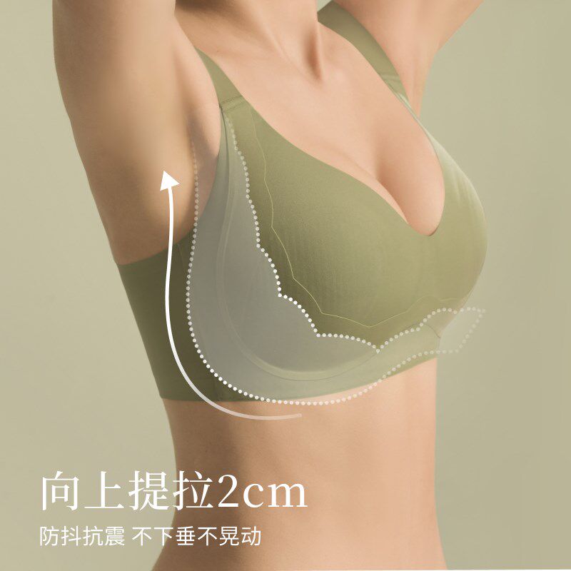 内衣大胸聚拢上托防下垂收t副乳调整型文胸提胸全罩杯无痕提拉胸