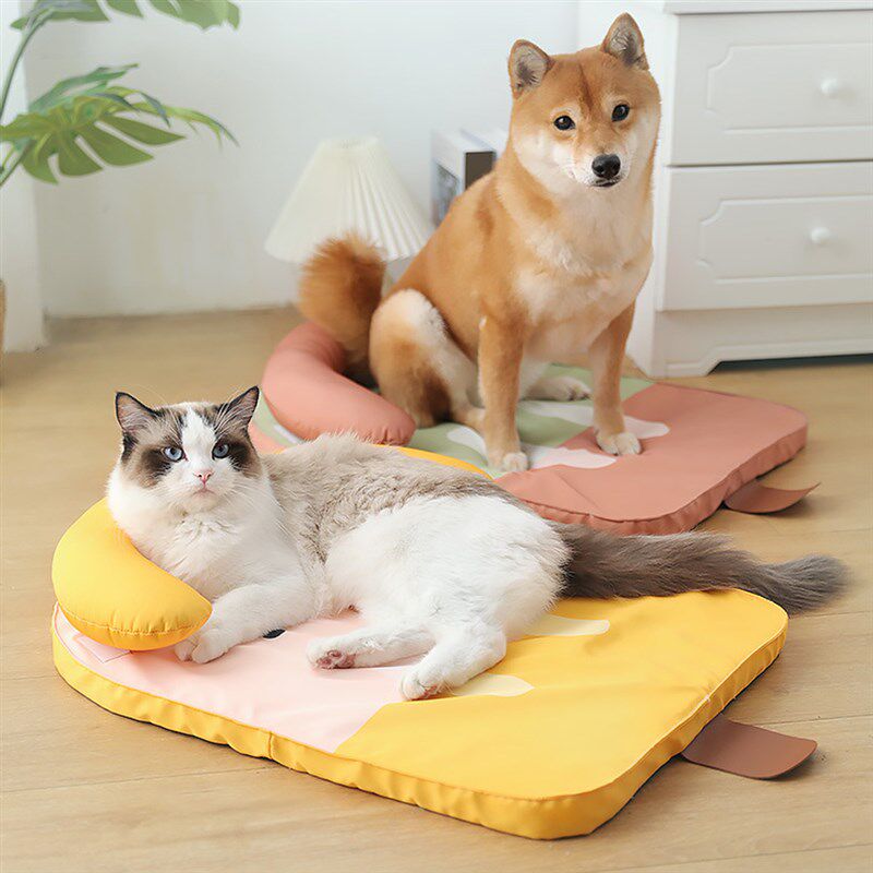 猫垫子睡觉用宠物冰垫地垫狗狗坐垫夏季降温睡垫狗垫子大型犬凉席