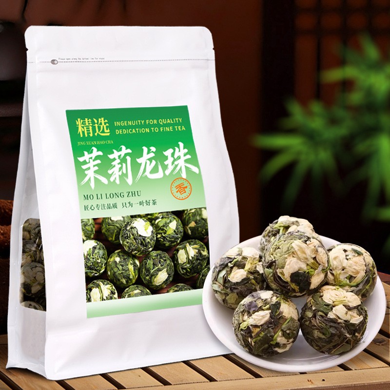 正宗茉莉花茶龙珠花香茉莉雪芽新茶甄选优质茶叶待客好茶传统工艺